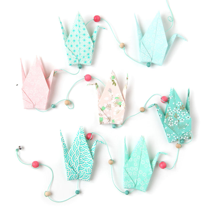 Origami Crane Garland Kit - Mint - K