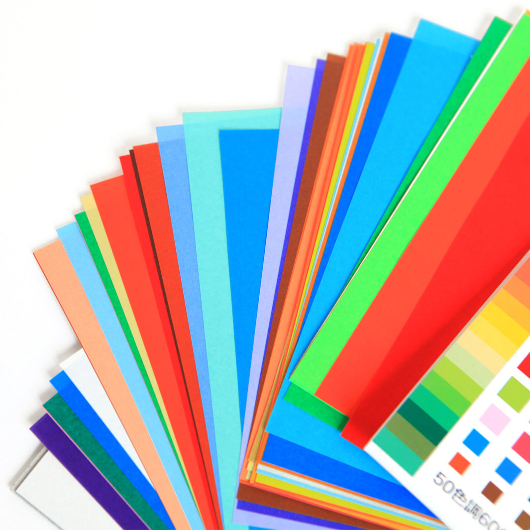 240 Papiers Origami Multicolores - 7,5 x 7,5 cm - 50 couleurs