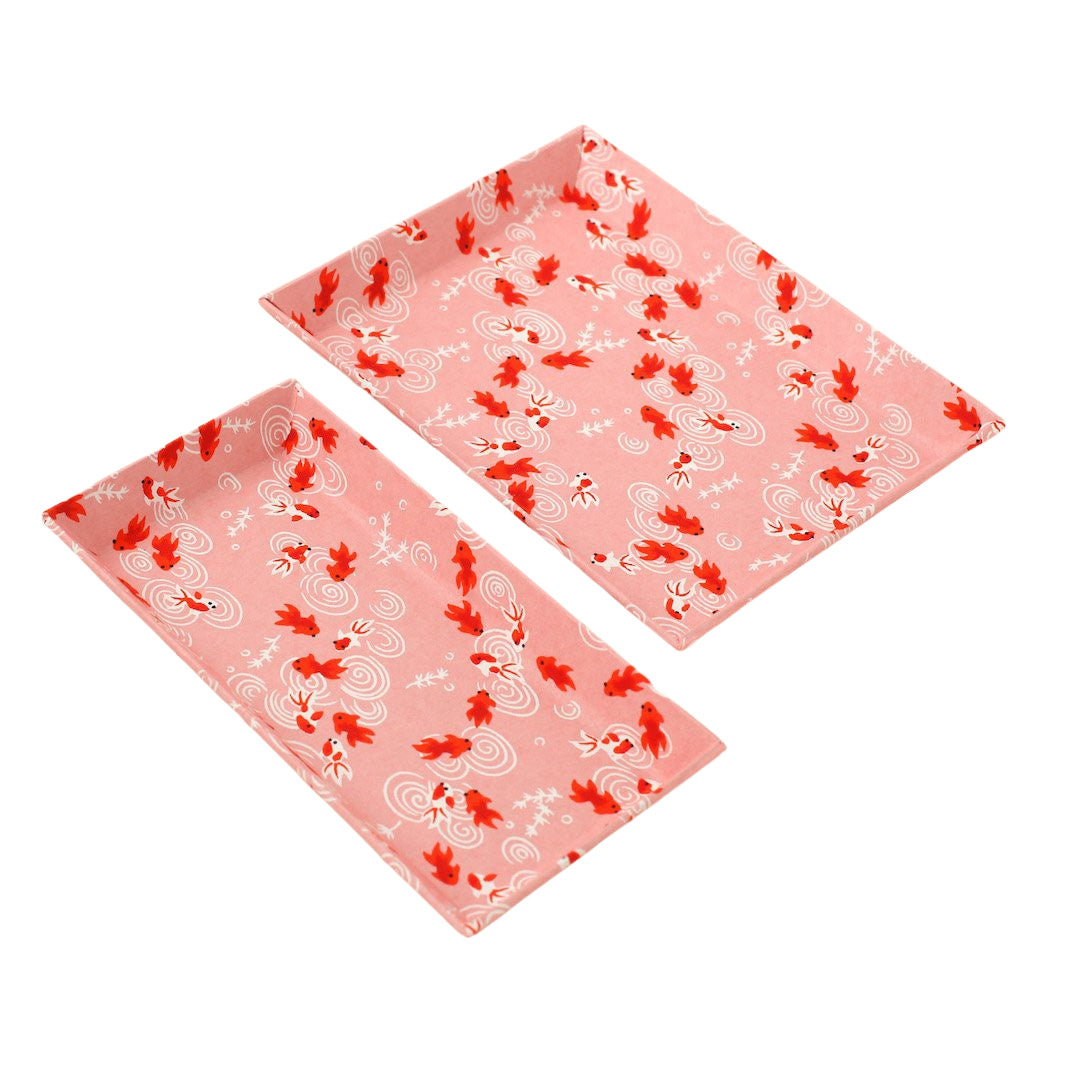 Petit & Grand vide-poches - Poissons - Rose - M136