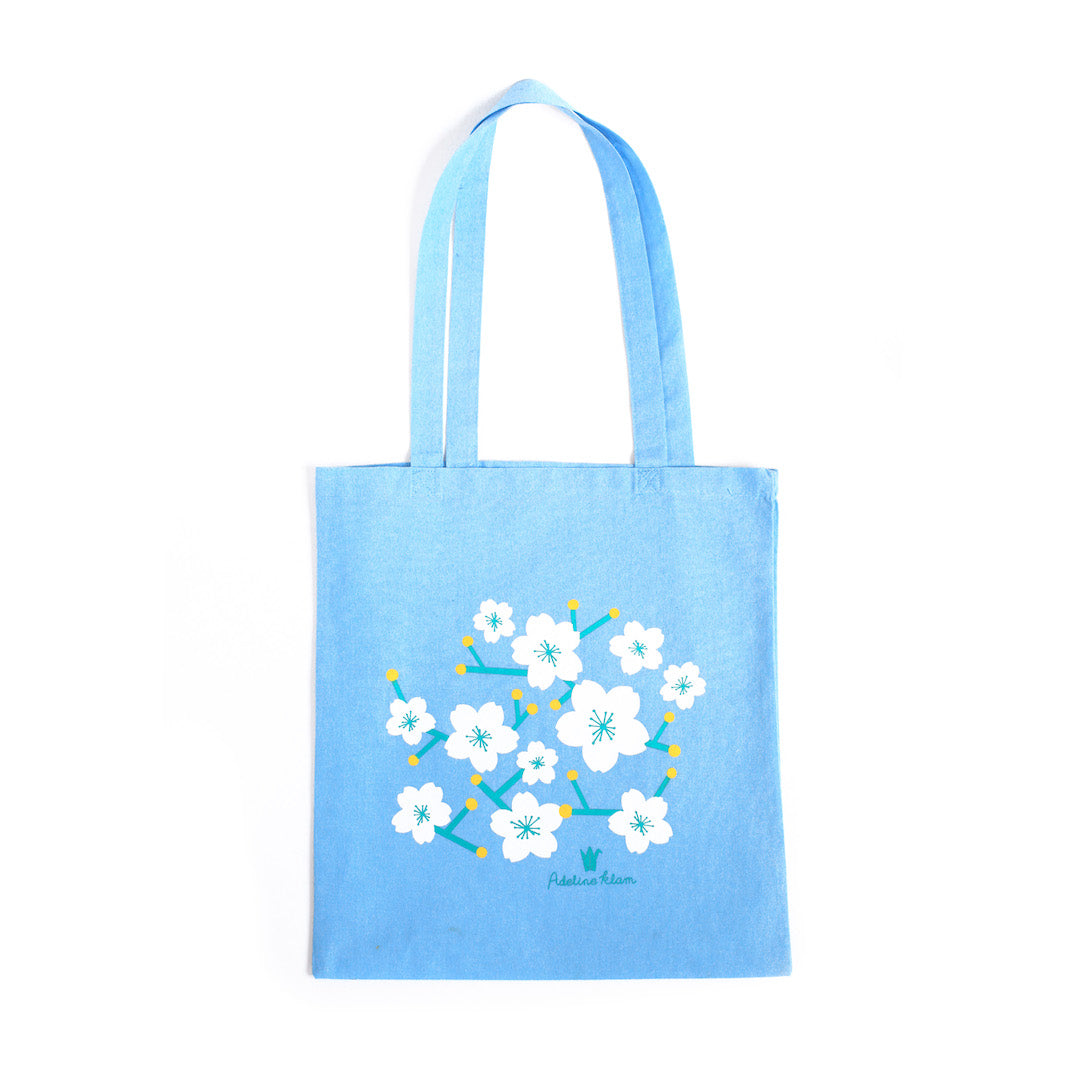 Adeline Klam Tote Bag - Sakura - Blue