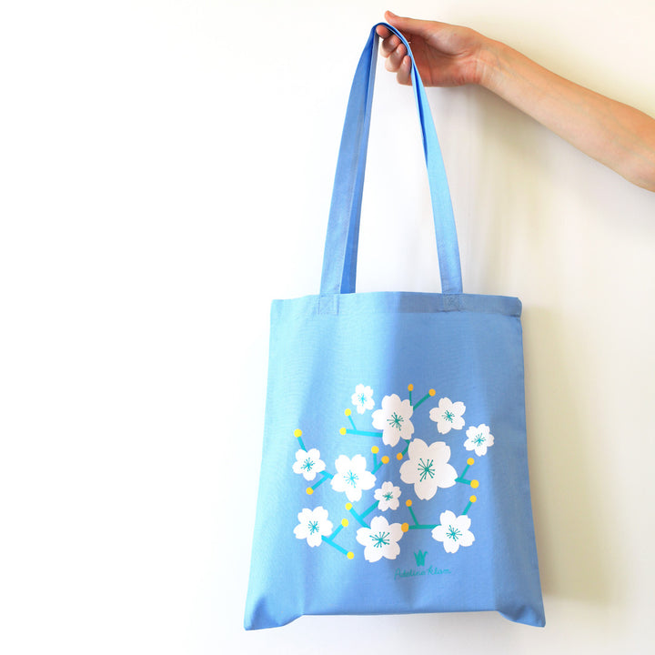 Adeline Klam Tote Bag - Sakura - Blue