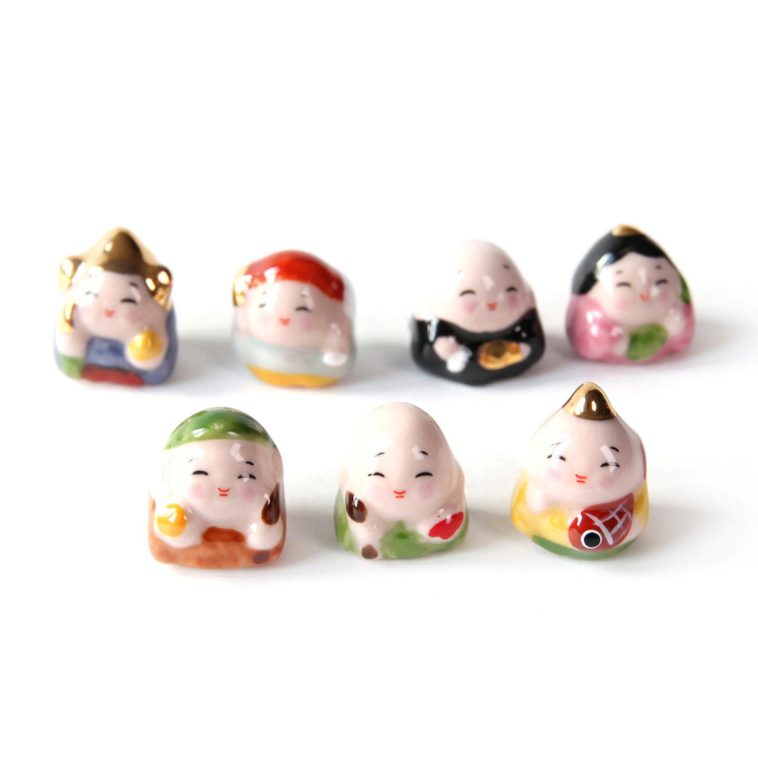 Small ceramic Grigri - The 7 Deities of Happiness - Jurôjin