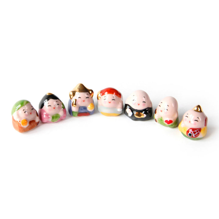 Small ceramic Grigri - The 7 Deities of Happiness - Jurôjin