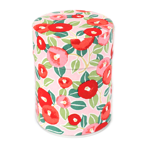 Tea box - Pink and red camellias - M722