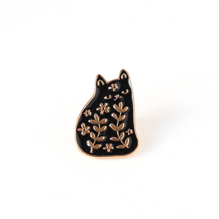 Cat Pin - Flowery