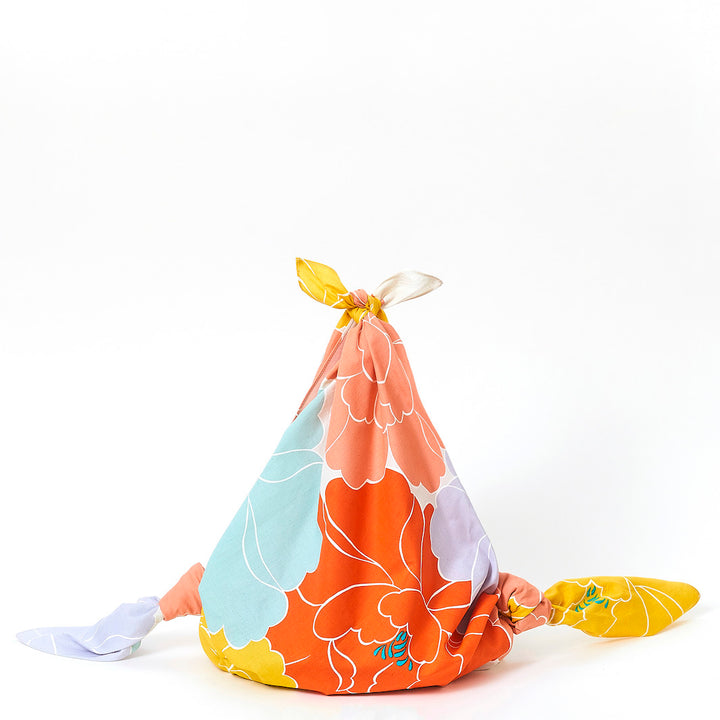 Furoshiki - Pivoines Orange - Adeline Klam - 100x100cm