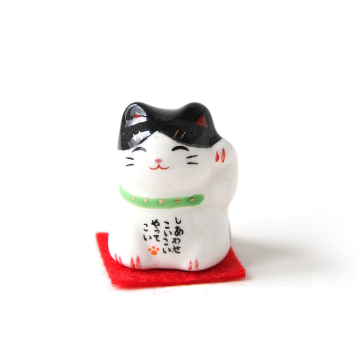 Petit Grigri Chat - Maneki-Neko - Bicolore, Noir & Blanc