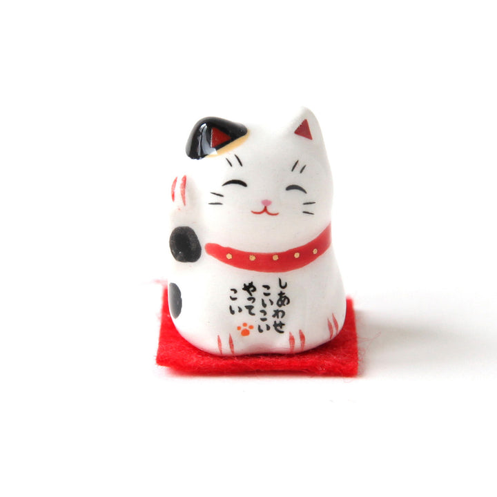 Petit Grigri Chat - Maneki-Neko - Moucheté, Noir