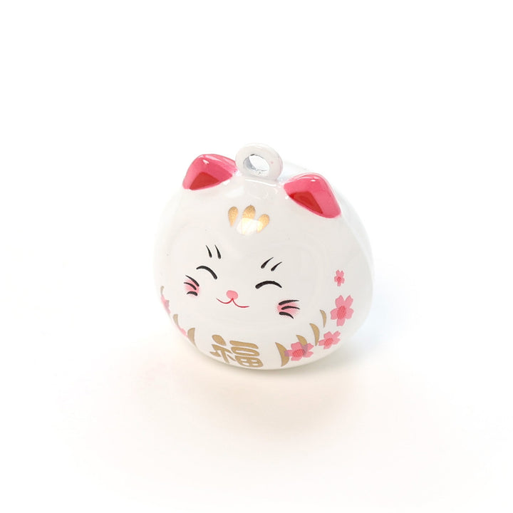 Big Bell - Daruma Cat - White