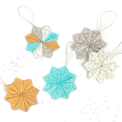 Kit Etoiles de Noël en origami - Polaire