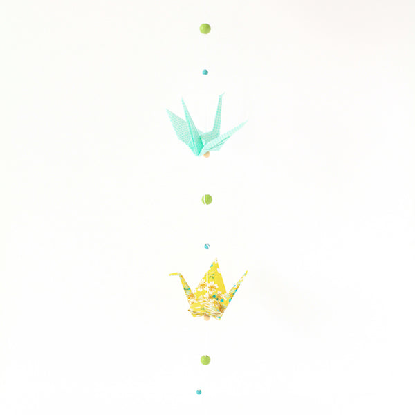 Origami Crane Garland Kit - Mustard Green - U