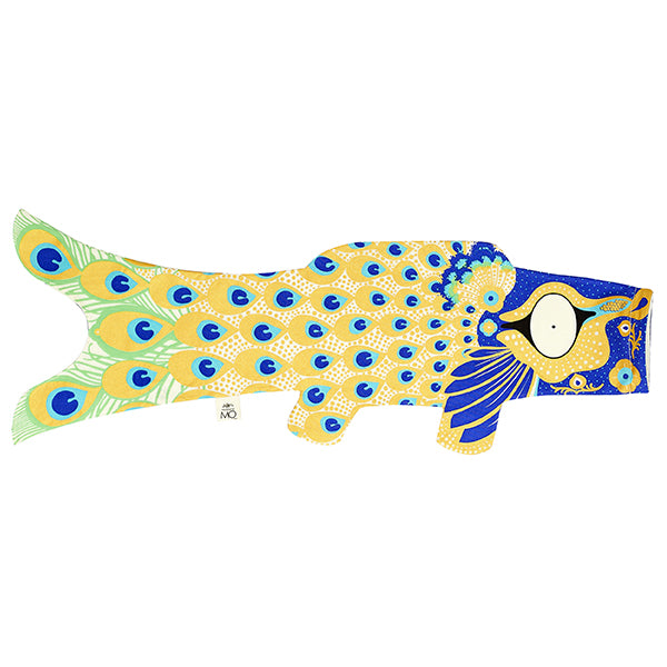 Manche à air poisson Koinobori Paon - S