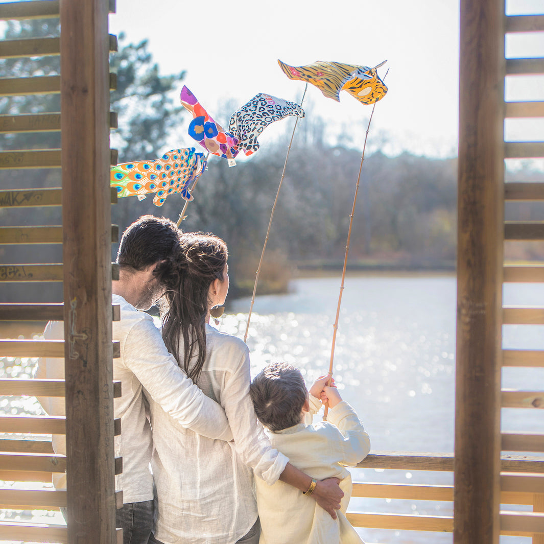 Koinobori Madame Mo - Peacock - S