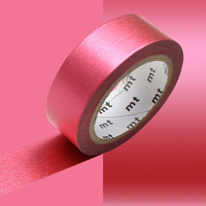 photo pakshot d'un masking tape uni métallisé de couleur rouge