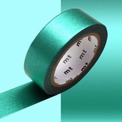 photo pakshot d'un masking tape uni métallisé de couleur verte
