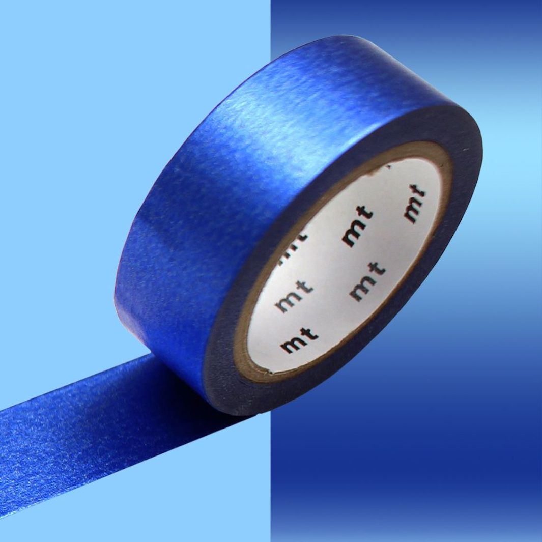 photo pakshot d'un masking tape uni métallisé de couleur bleue