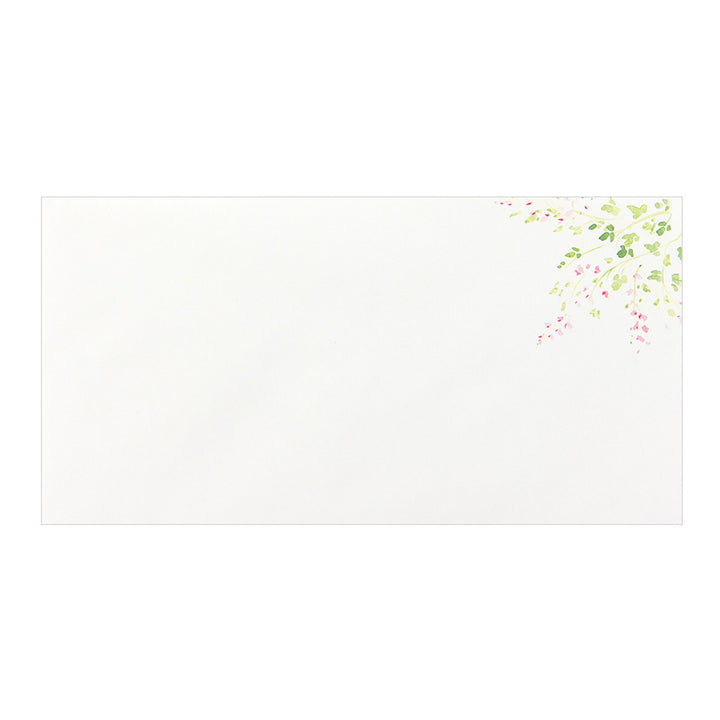 photo packshot du motif d'une enveloppe du lot de 8 enveloppes japonaises « fleurs 4 saison » de la marque midori