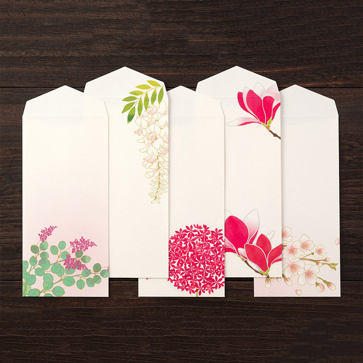 Set de Correspondance - Papiers, Cartes et Enveloppes - Fleurs Roses