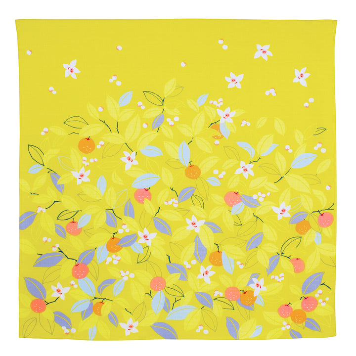 Furoshiki - Yuzu - Jaune Acidulé - Adeline Klam - 70x70cm