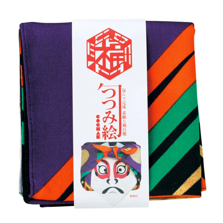 Furoshiki - Kabuki Theater - Black - Cochae - 48x48cm