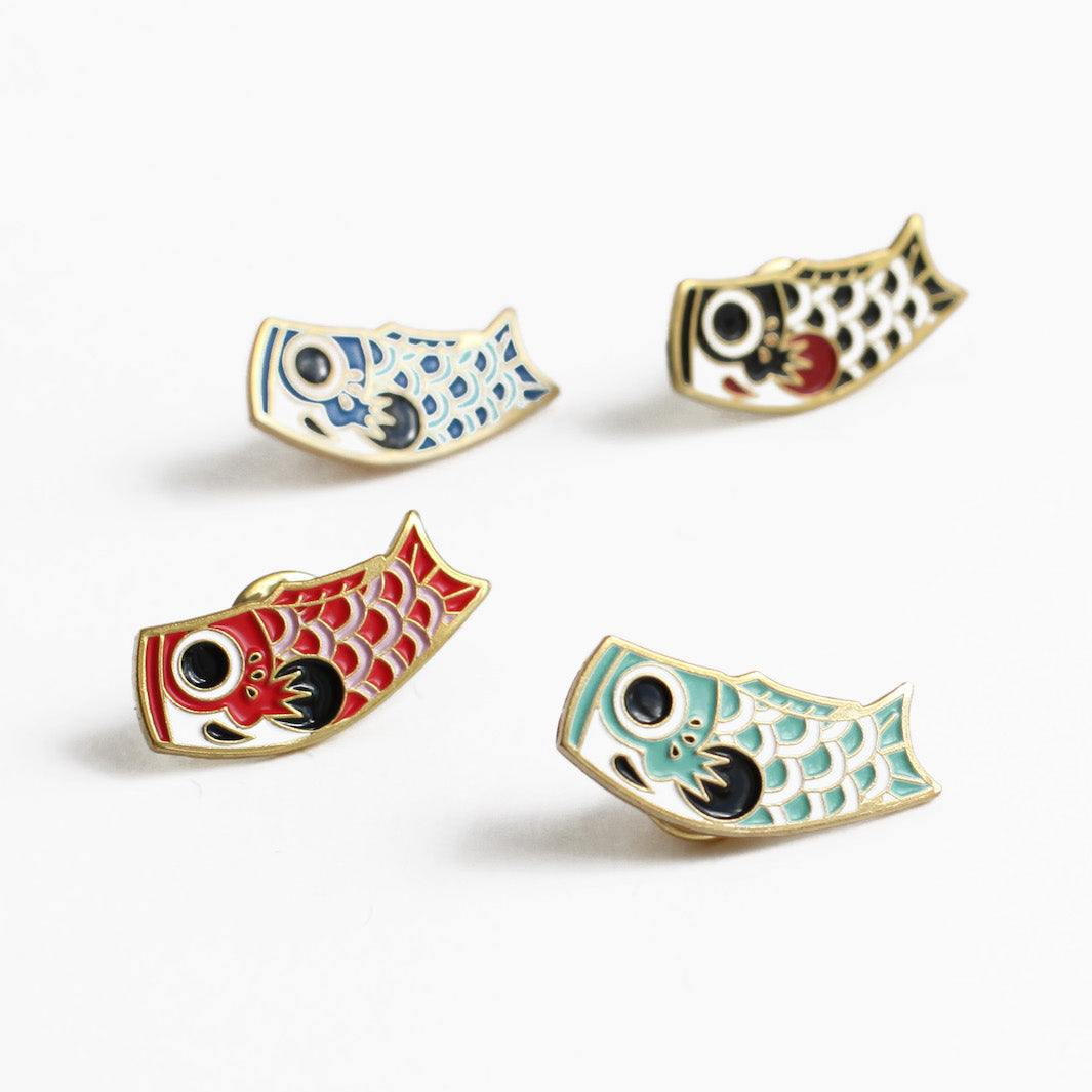 Pin's - Small Koinobori - Red