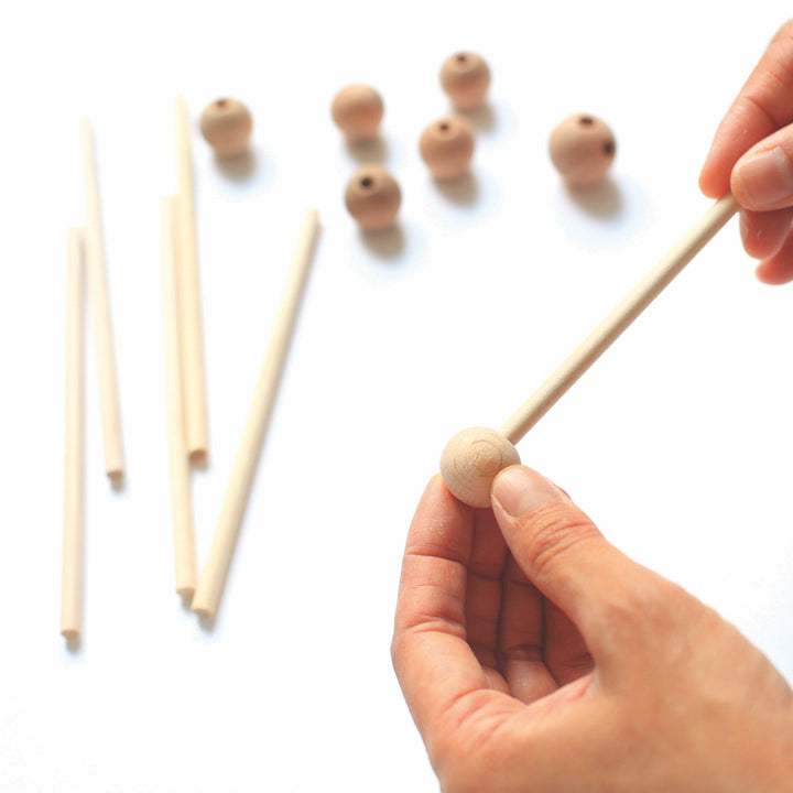 Structure pour mobile en bois