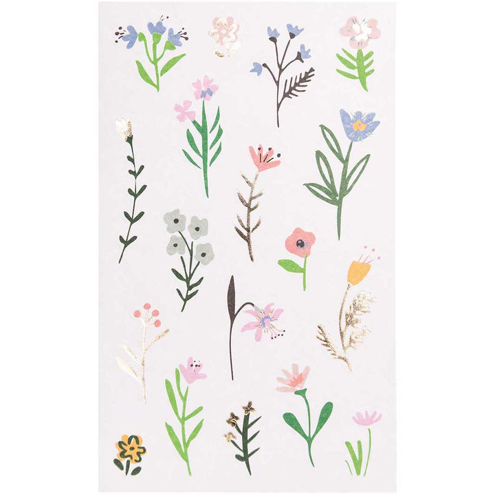 4 Planches de 58 stickers - Fleurs