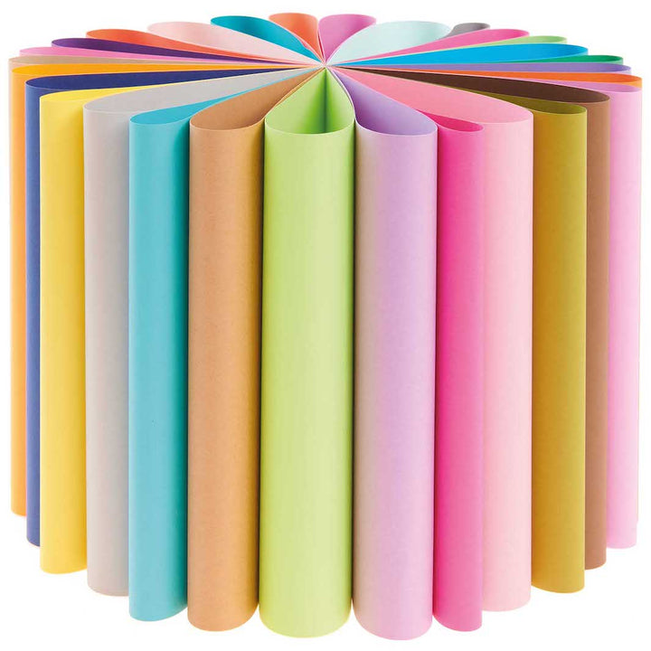 Bloc de 30 feuilles de papier - Multicolore - 160g/m²