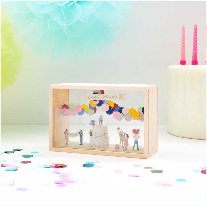 Boîte Vitrine Décorative en Bois - Rectangulaire