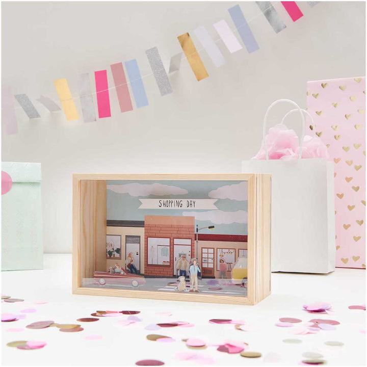 Boîte Vitrine Décorative en Bois - Rectangulaire