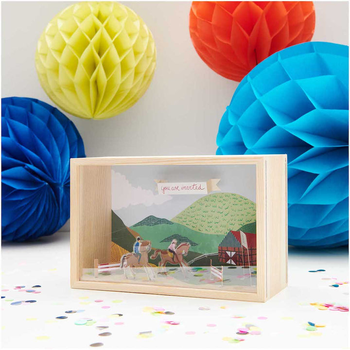 Boîte Vitrine Décorative en Bois - Rectangulaire