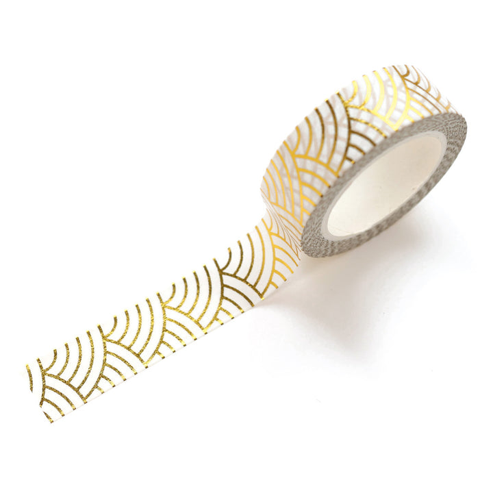 Decorative Adhesive Tape - Graphic Waves - Gold