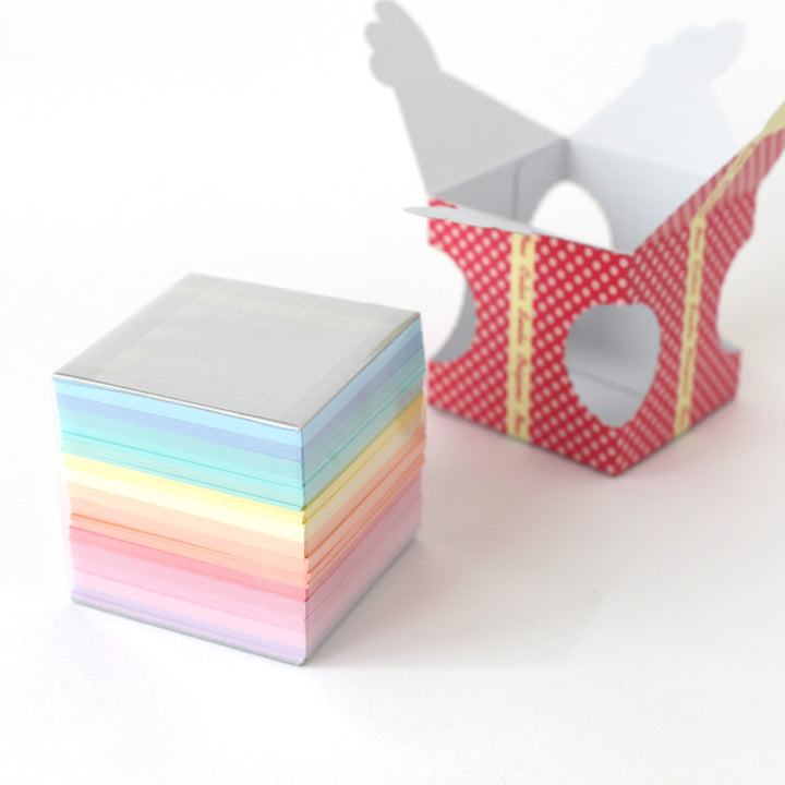 1005 Papiers Origami Multicolores - Tons Doux - 15 couleurs - 7 x 7 cm