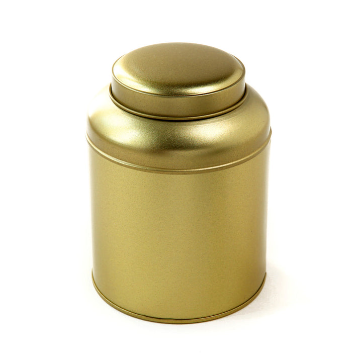 Metal Tea Box to Decorate - Dome - Gold - 250g