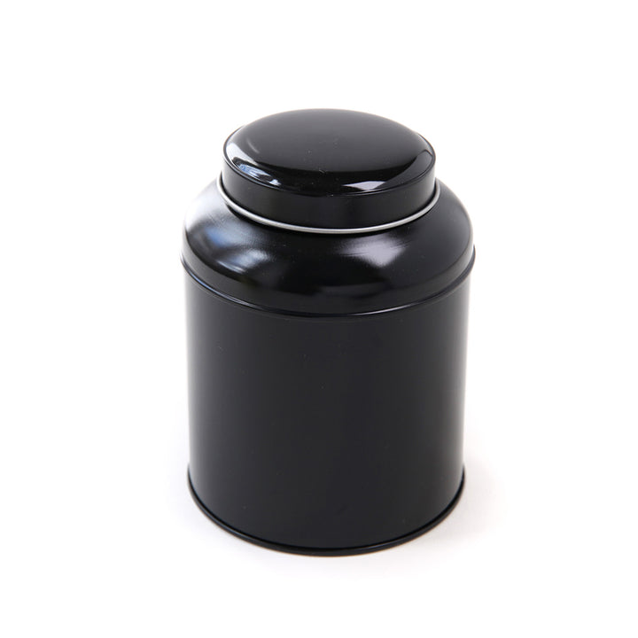 Metal Tea Box to Decorate - Dome - Black - 125g