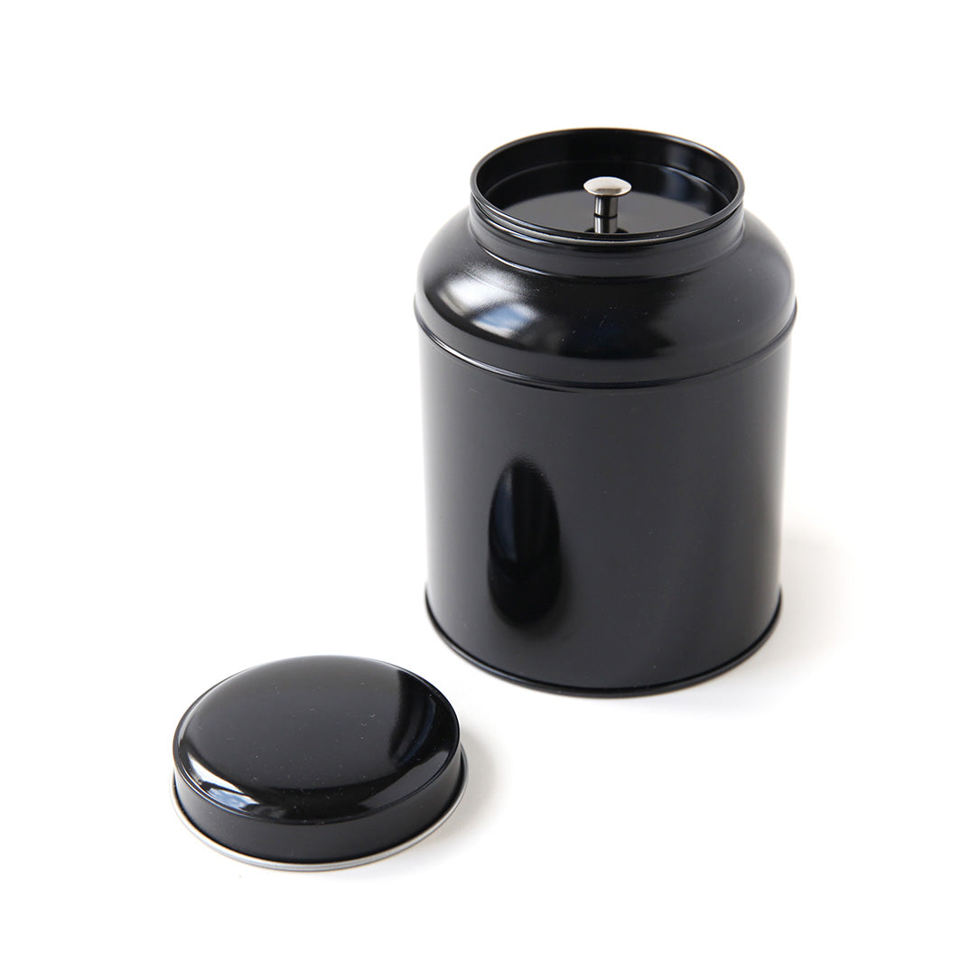 Metal Tea Box to Decorate - Dome - Black - 125g