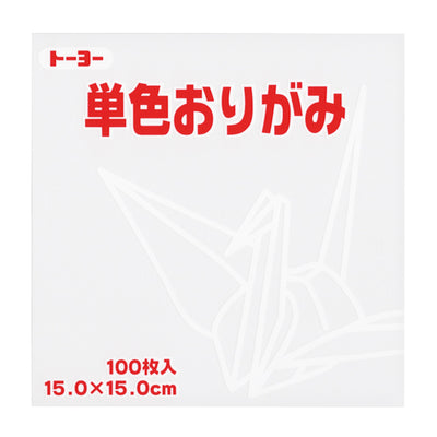 100 Papiers Origami Blanc - Toyo - 15x15 cm-Papier origami-AdelineKlam