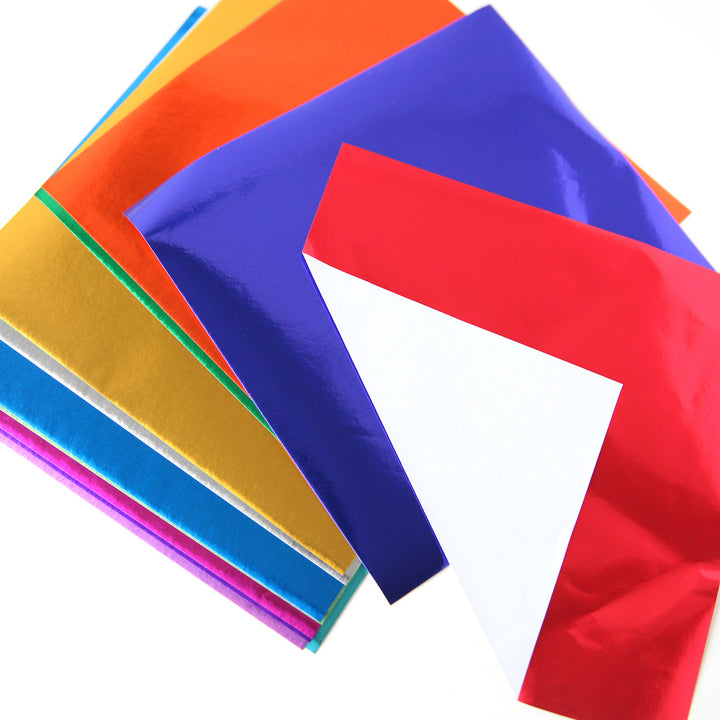 12 Multicolored Origami Papers - Metallic - 12 colors - 15x15 cm