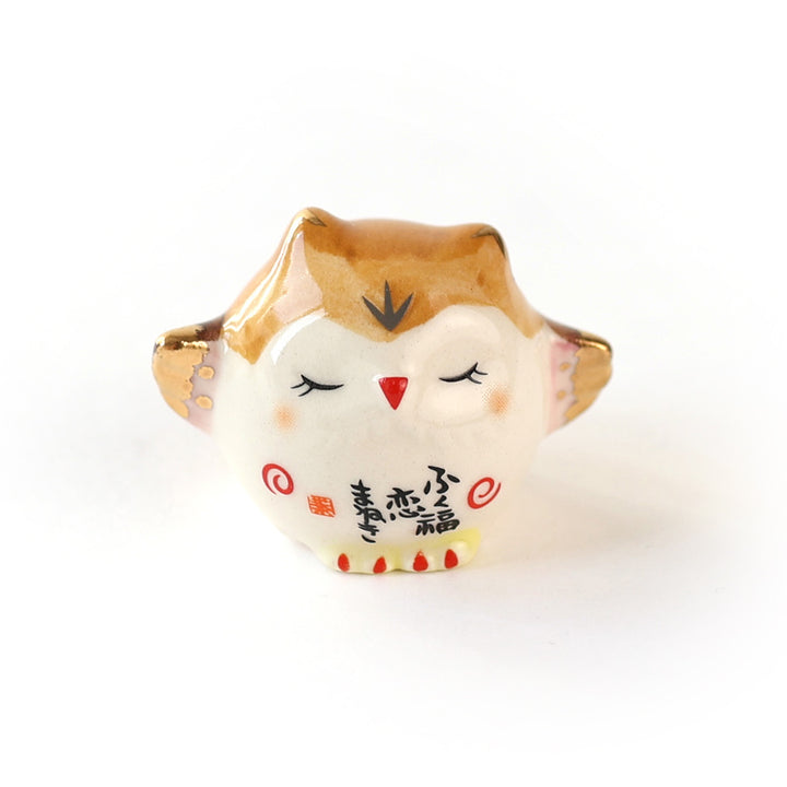 Petit Grigri in Ceramic - Owl - Love